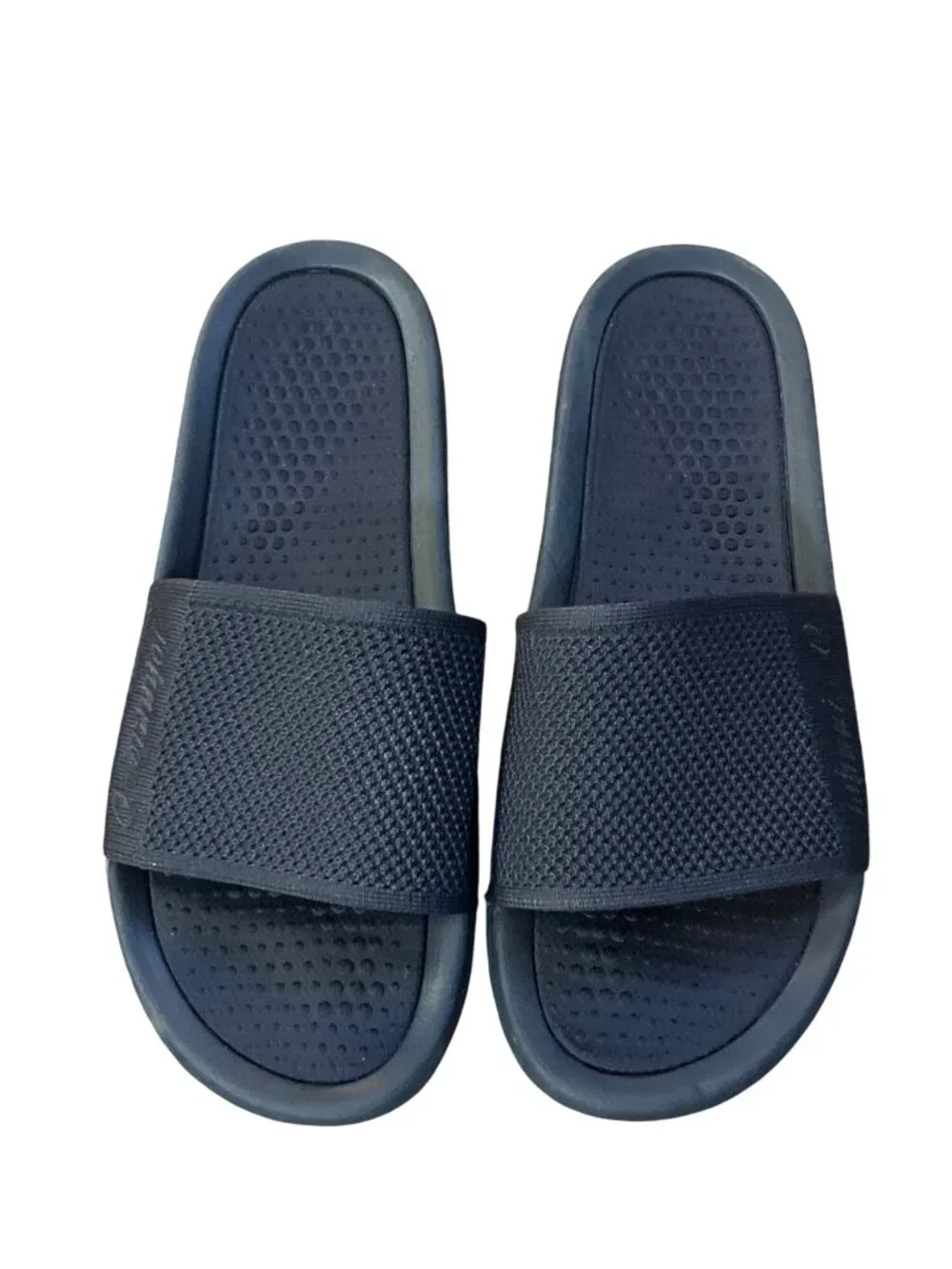 Johnnie-O Mens 10M Navy Athletic Slide Sandals Mesh Strap Used